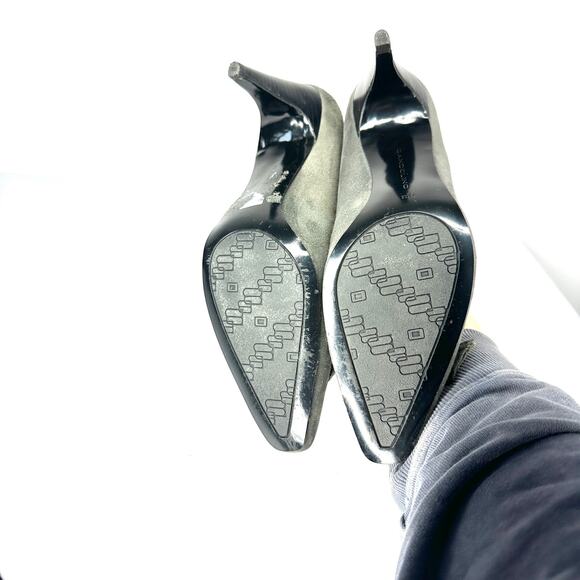 Women’s 7.5M Gray Suede Bandelino Y2K heels - Picture 8 of 9